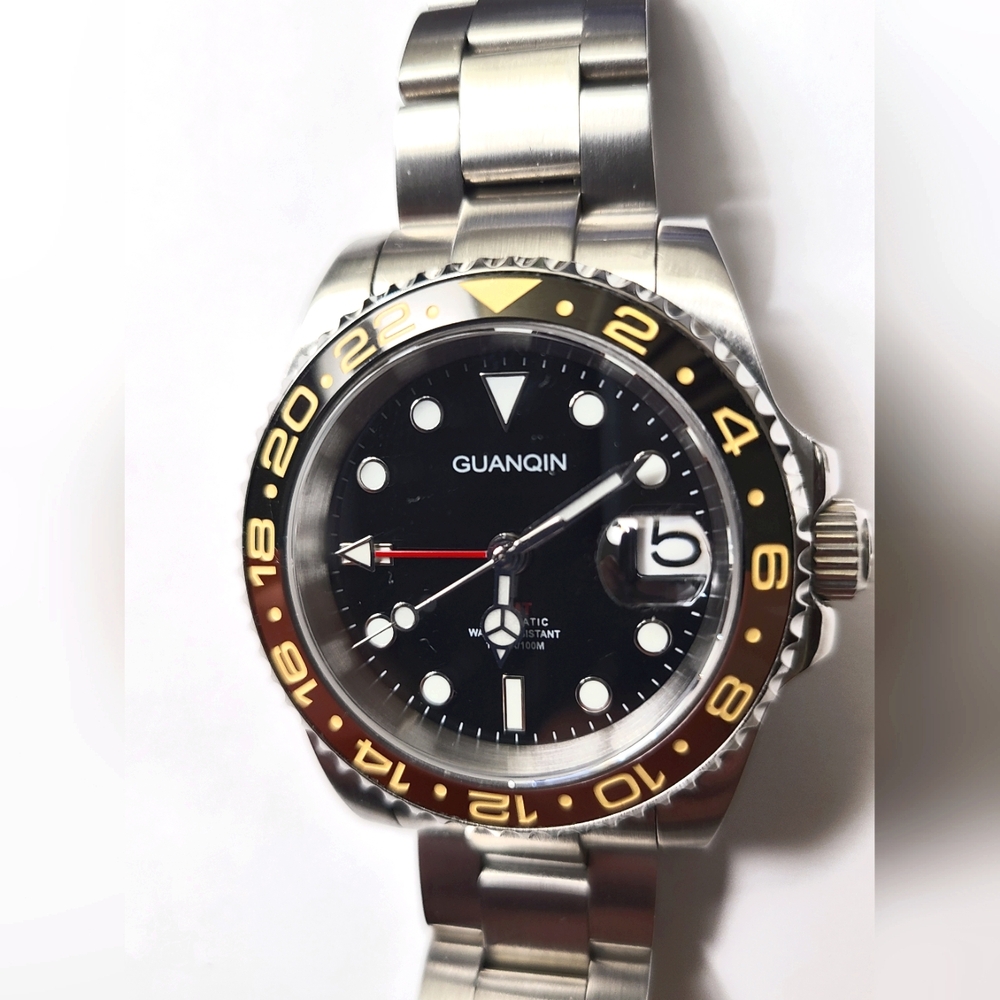 COPY - Guanqin Gmt automatic nh34 automatic watch